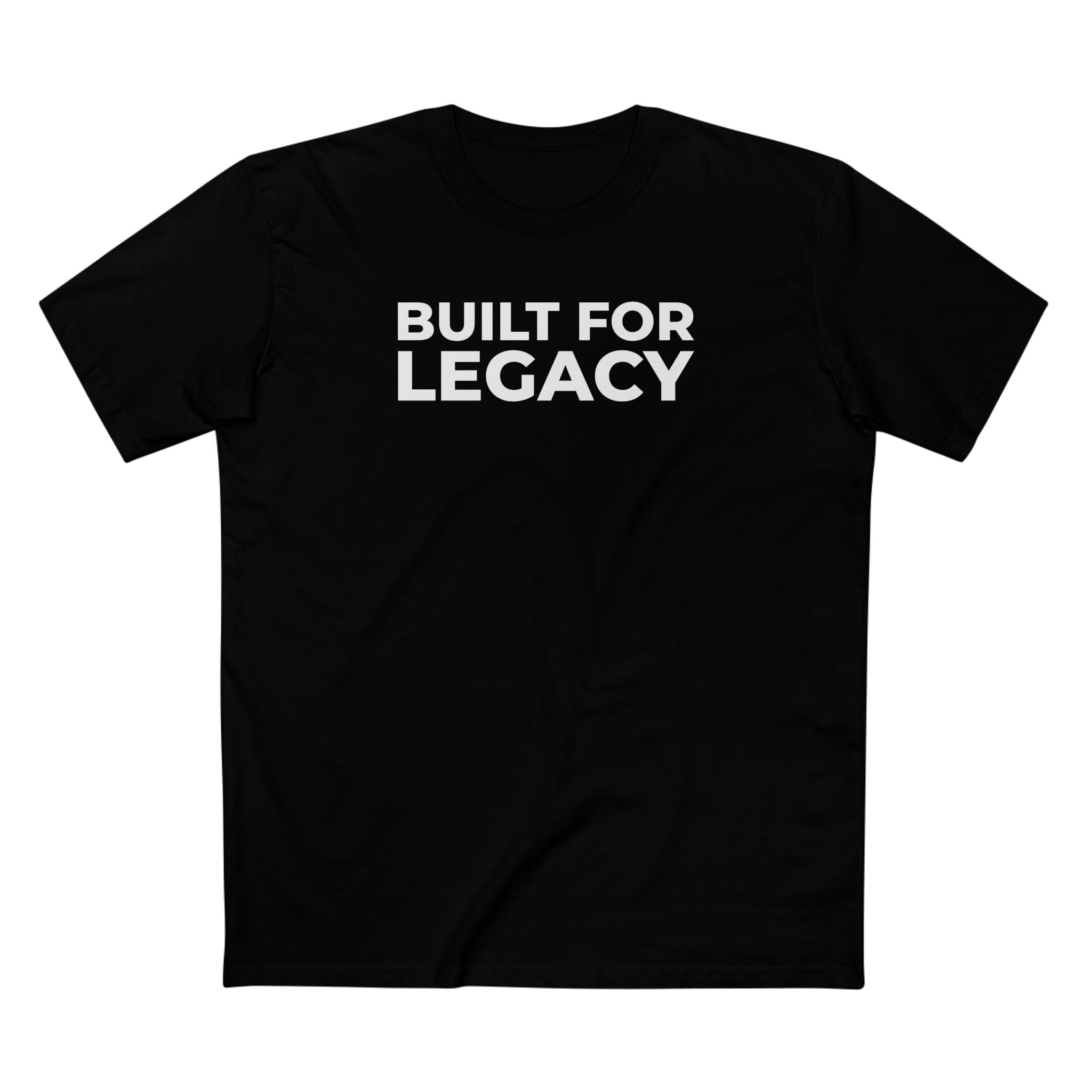 Built for Legacy Premium Black Tee