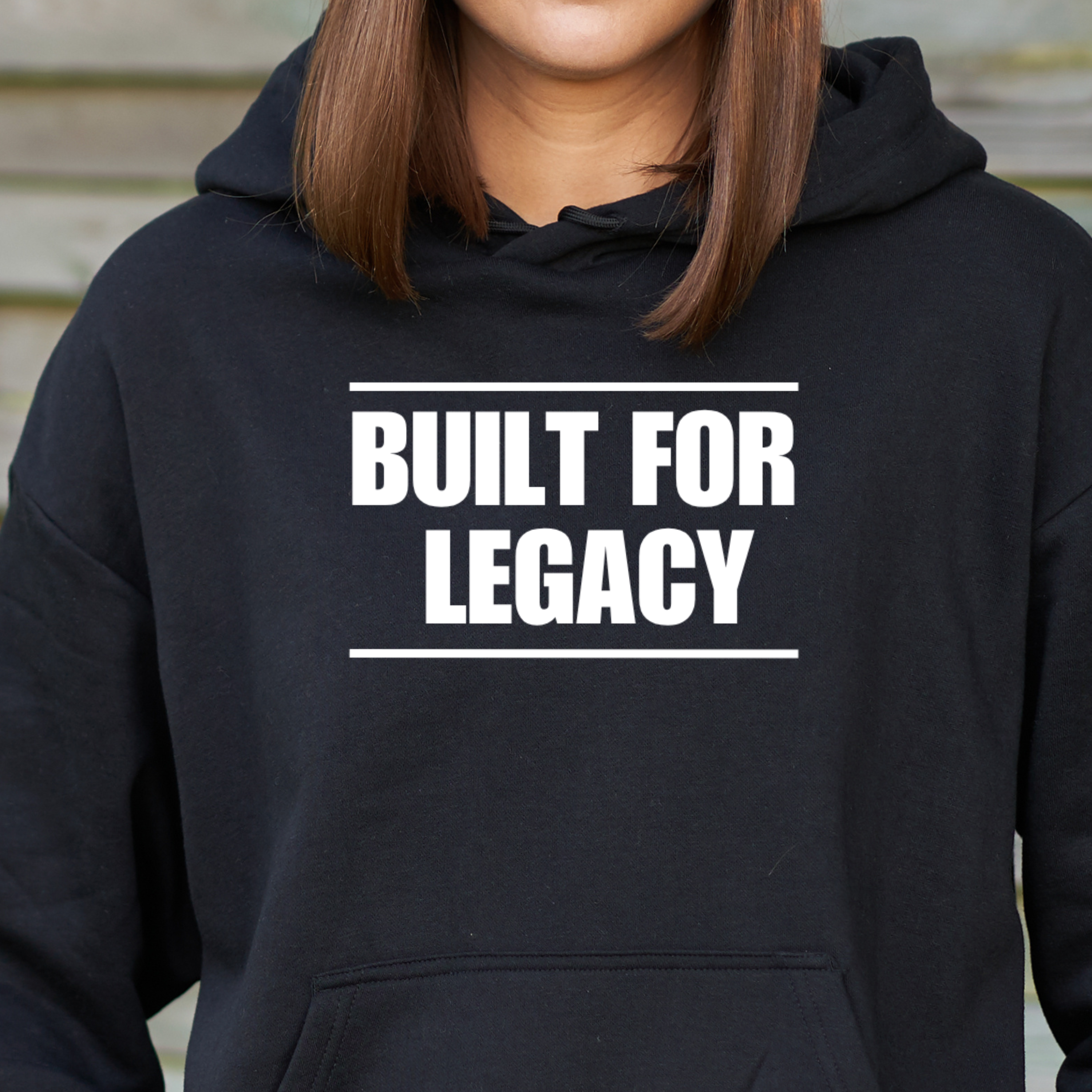 Built for Legacy – Unisex Hooded Sweatshirt (Black)