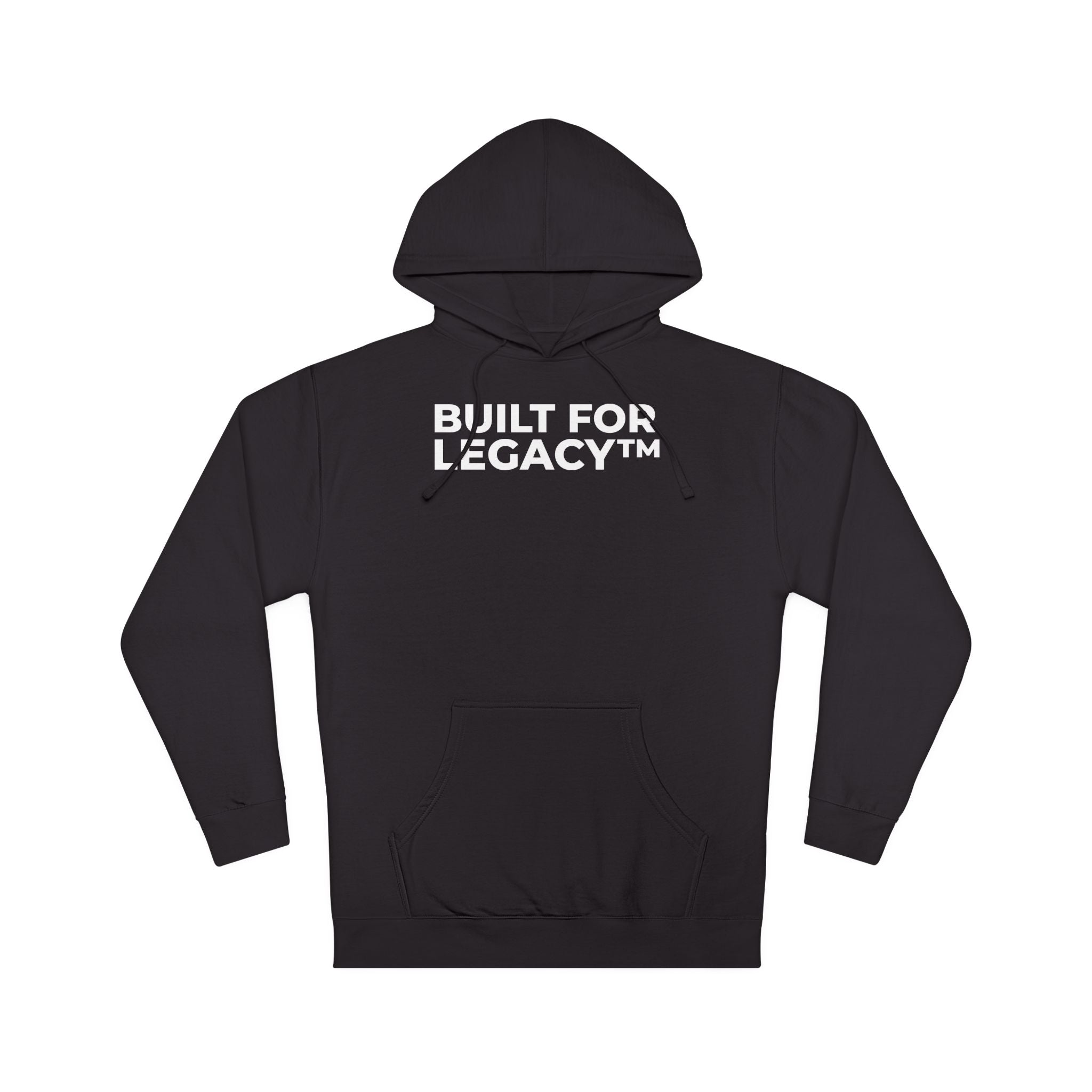 Built for Legacy™ Hoodie — Premium Minimal Pullover (Black)
