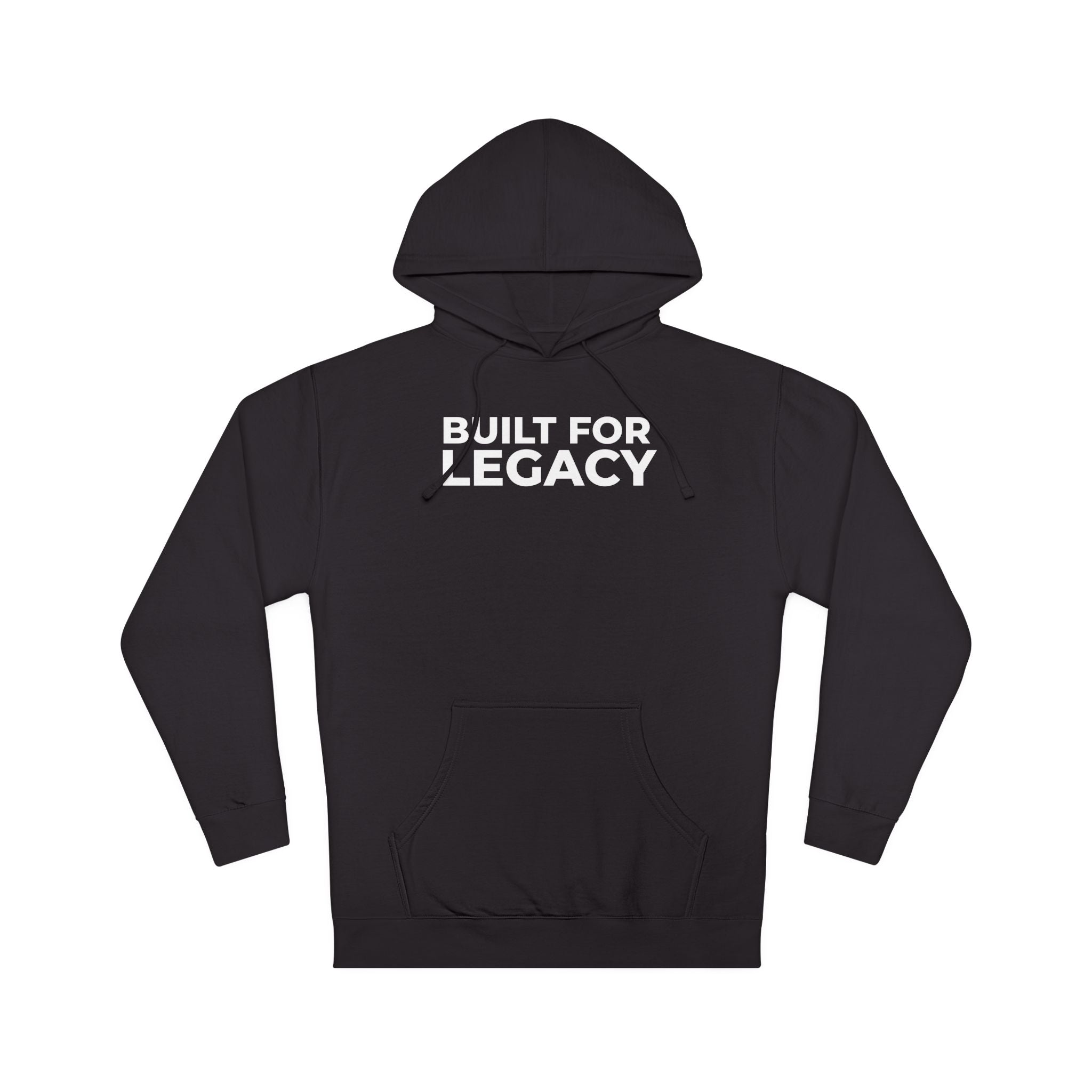 Built for Legacy Hoodie — Premium Minimal Pullover (Black)