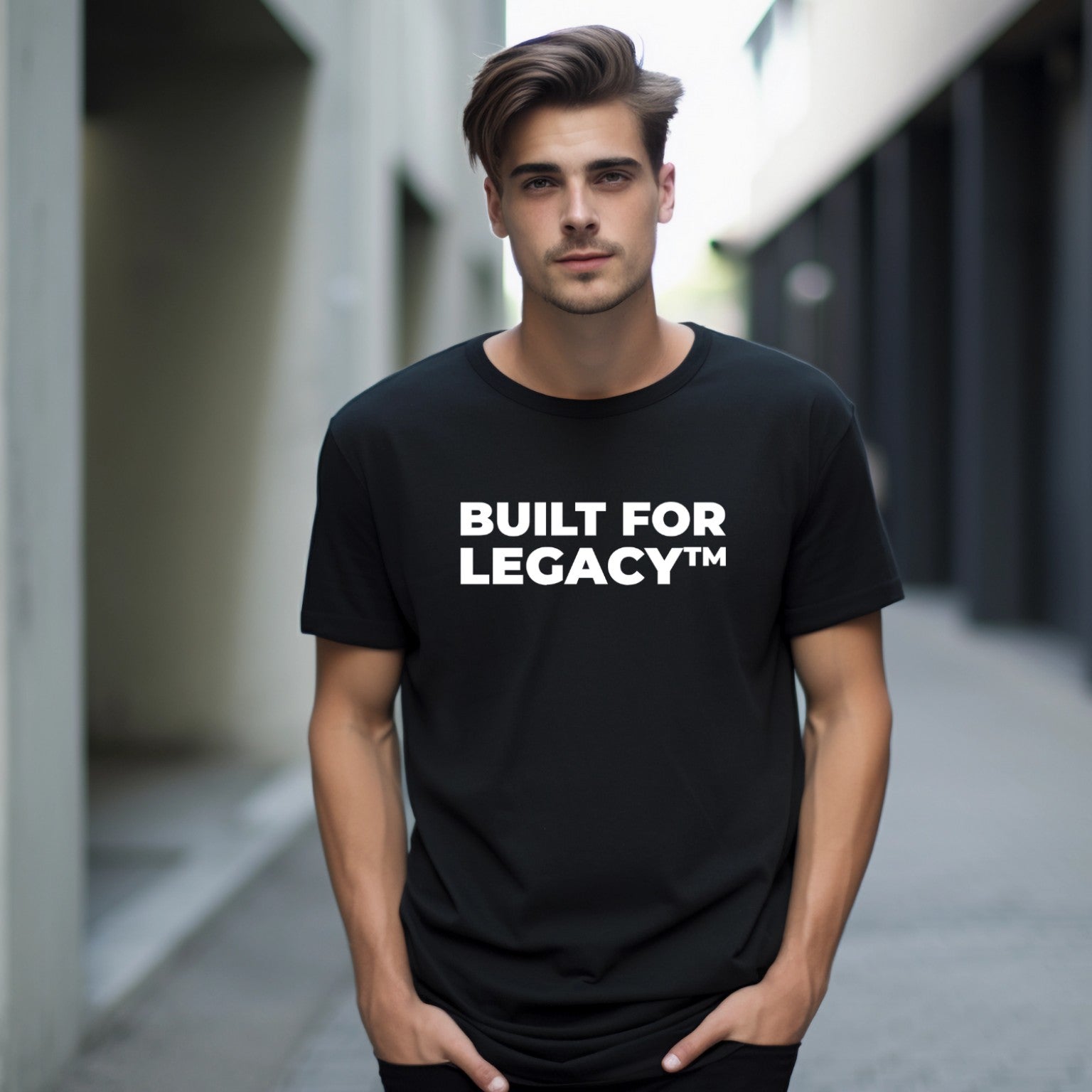 Built For Legacy™ — Premium Heavyweight Tee (Black)