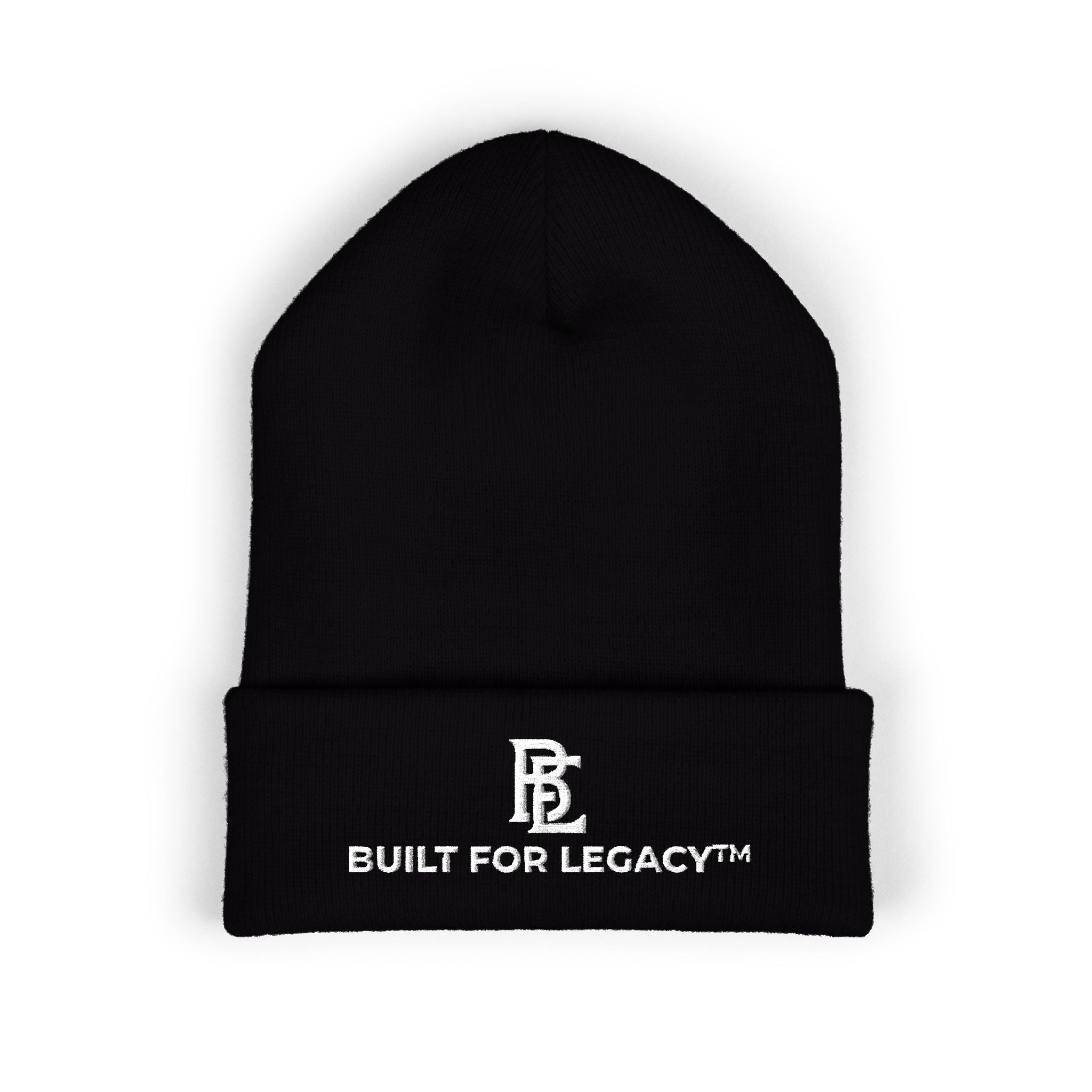 Built For Legacy™ – Yupoong Embroidered Cuffed Beanie Black