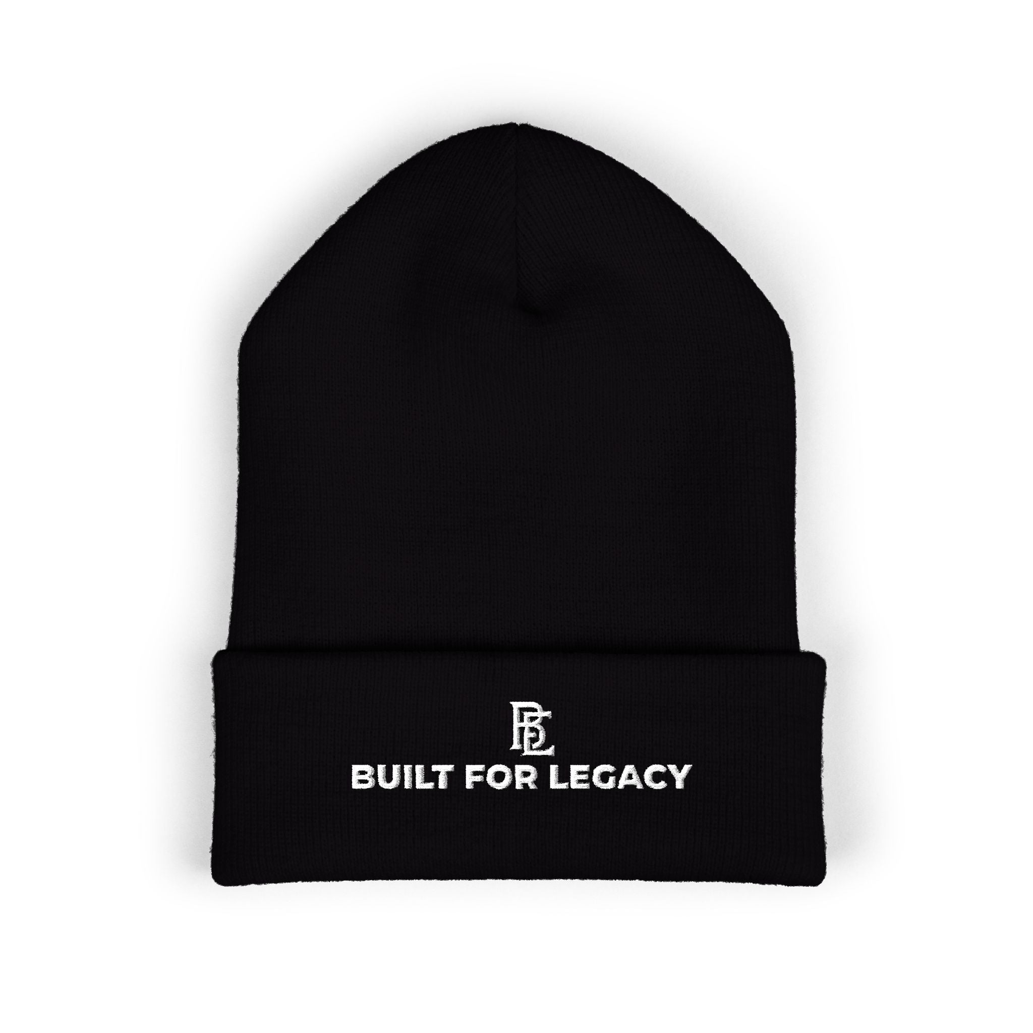 Built For Legacy™ – Yupoong Embroidered Cuffed Beanie Black