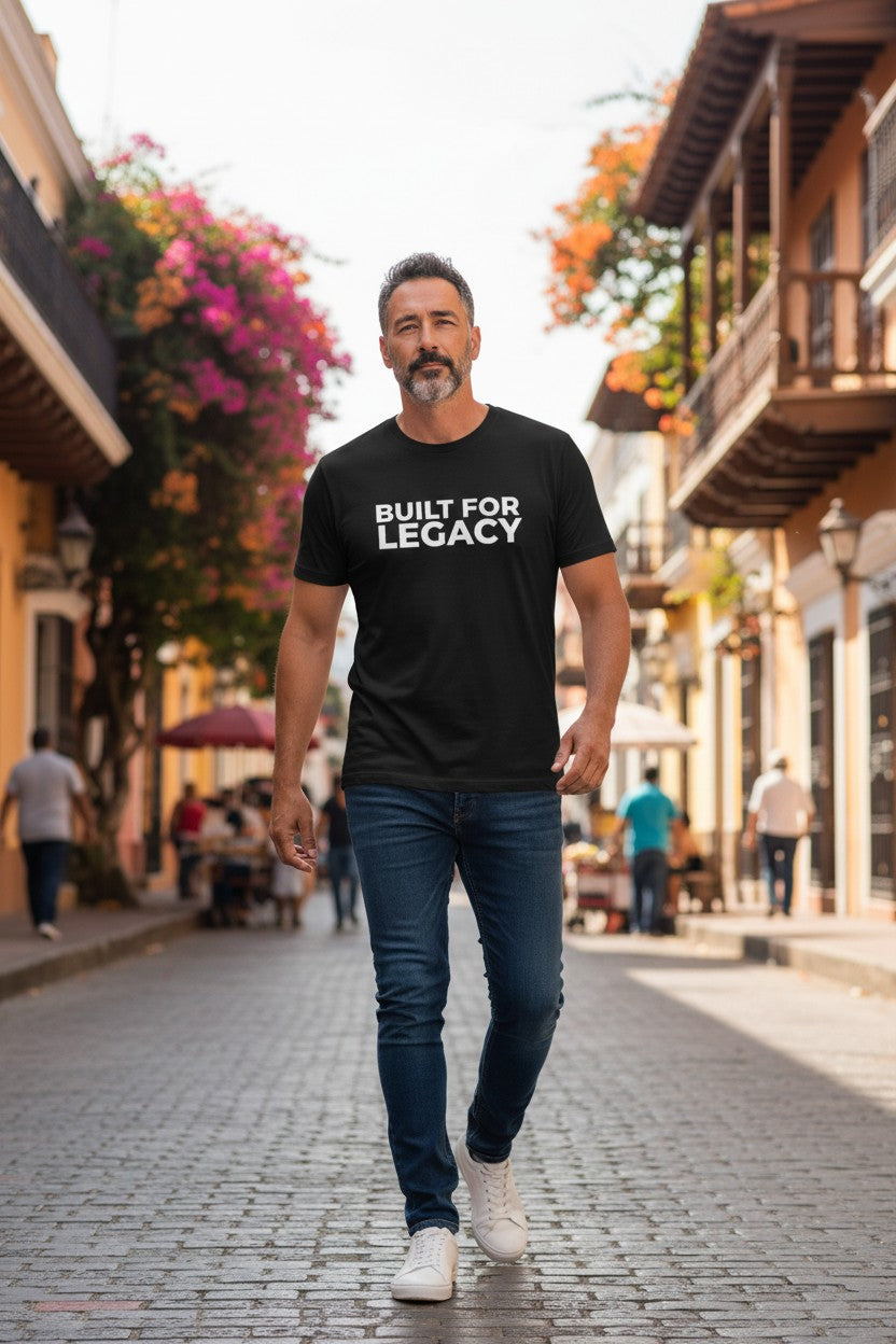 Built for Legacy Premium Black Tee